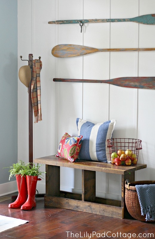 Planked Entry way and fun decor ideas