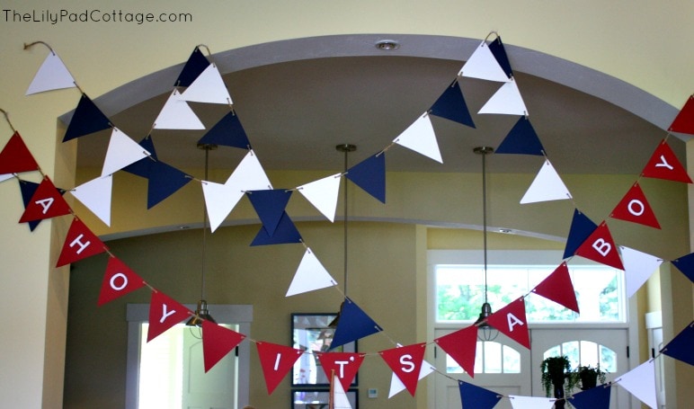 Big Dot Of Happiness - Decorazione Per Porta D'Ingresso Baby Shower Ahoy It's A Boy - Set Di 3 Pezzi In PVC Impermeabile