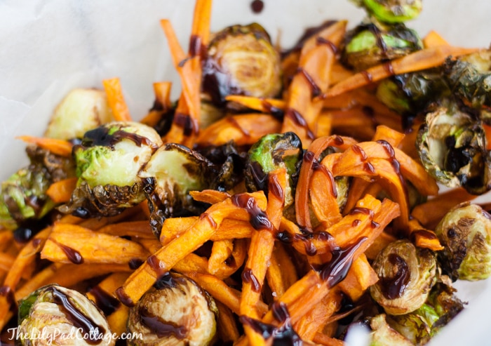 Brussel Sprout Sweet Potato Fries