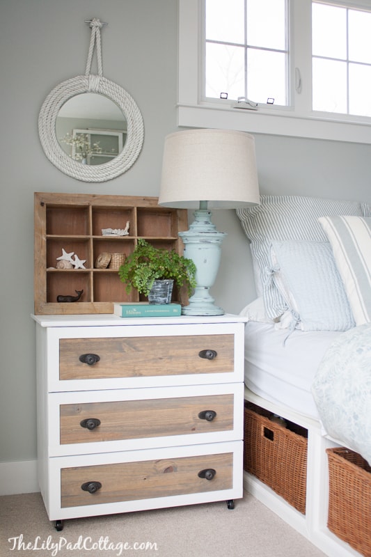 IKEA Hack - Tarva Dresser into coastal night stands