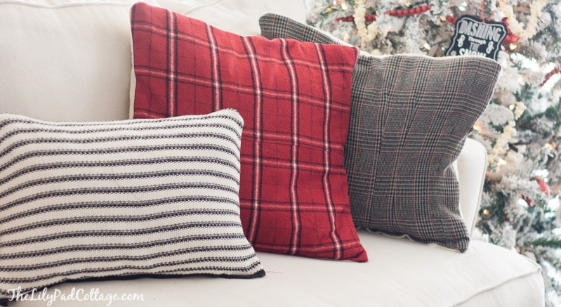 Pillows on a sofa