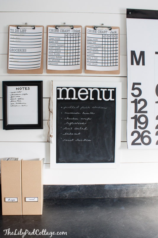 A large wall calendar