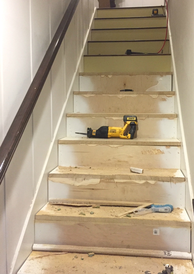 Stairway Makeover - Swapping Carpet for Laminate - The ...