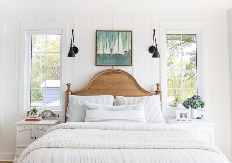 Lake House Master Bedroom - The Lilypad Cottage