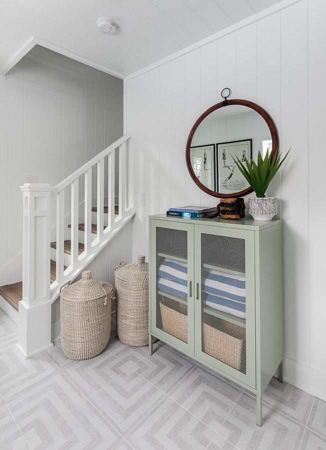 Coastal Pool House Mudroom