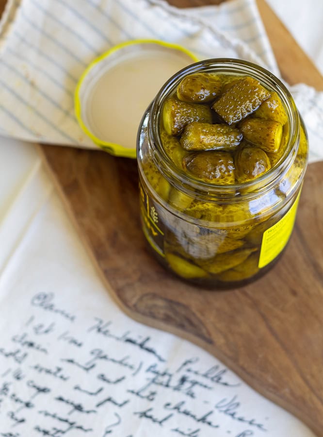 Grandma's Sweet Pickles - The Lilypad Cottage