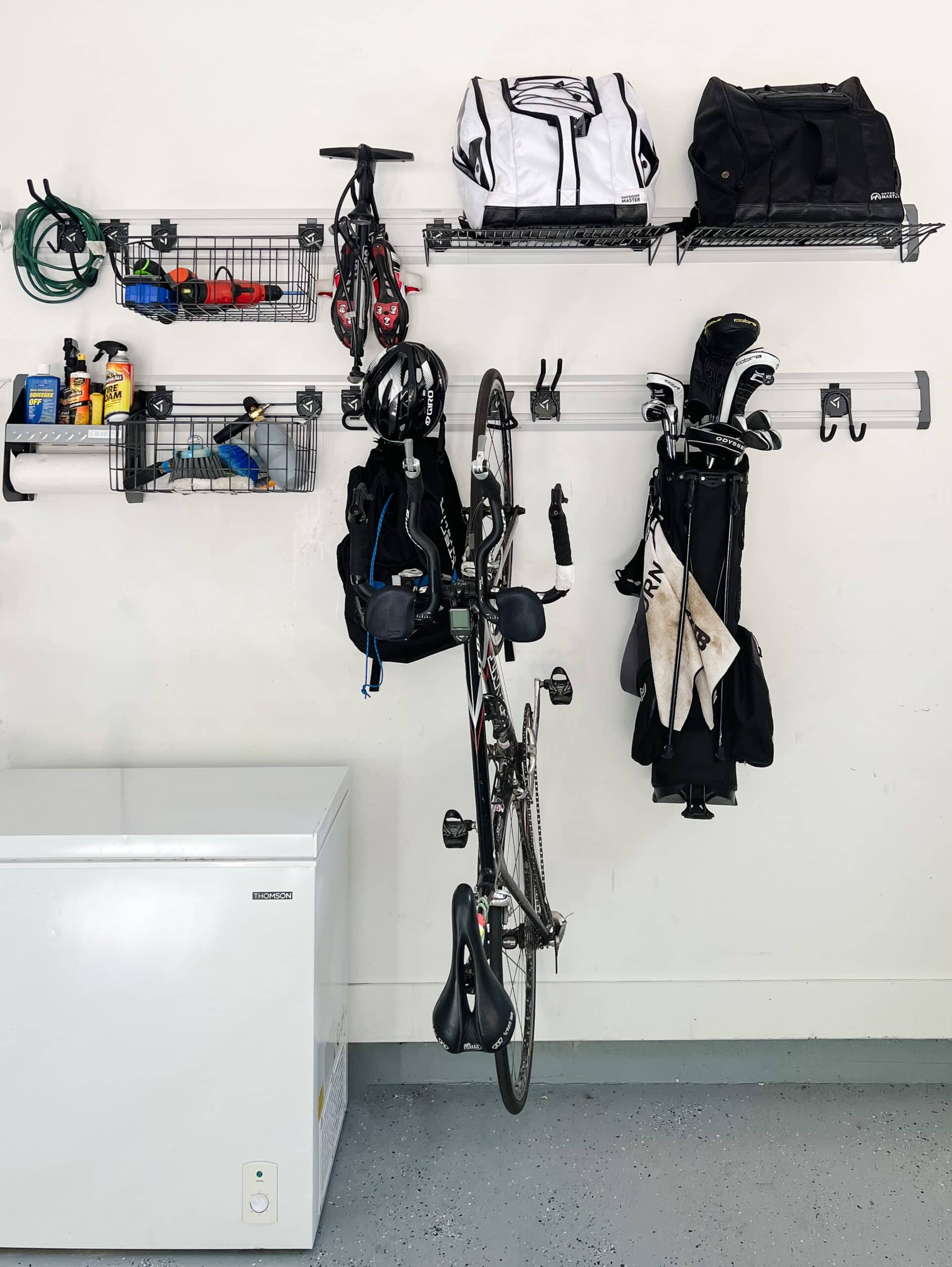 gray and white gladiator garage wall system